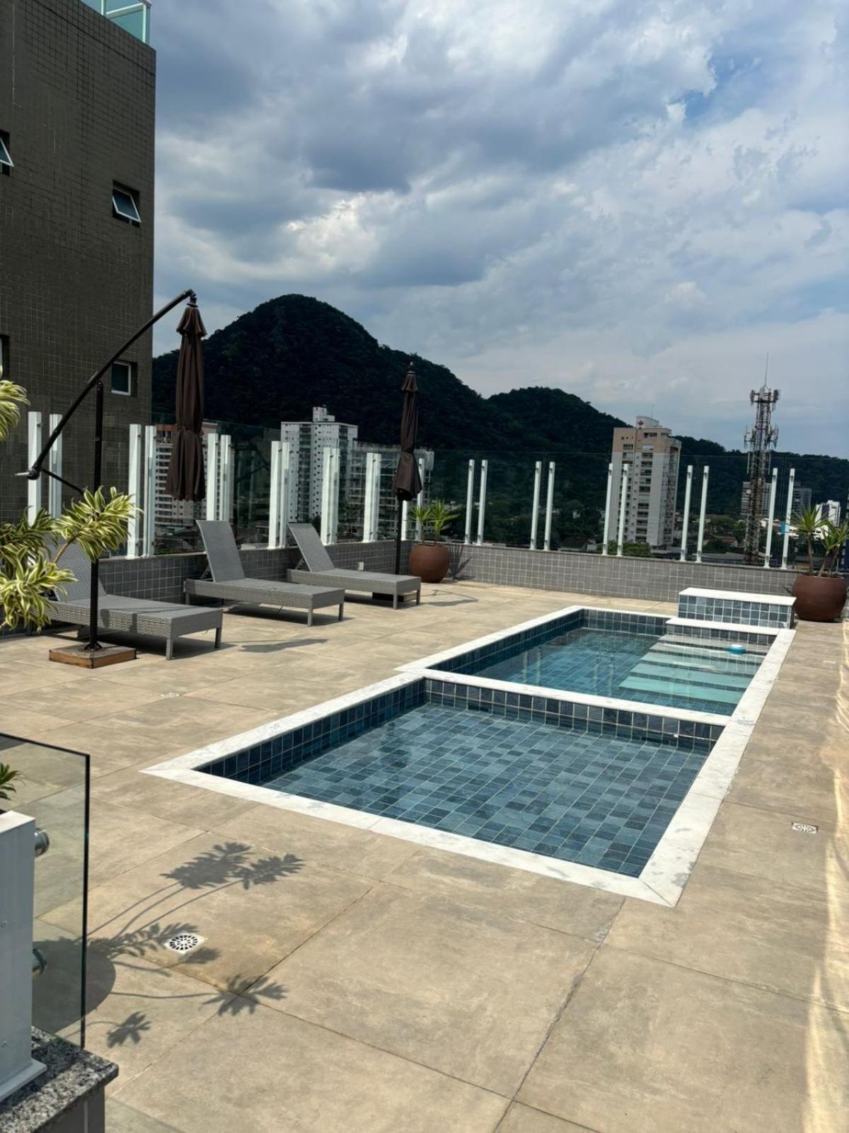 Novo Apto Canto Do Forte, Rua Praia Vista Montanha, Com Wi Fi, Homebeach10, 01 Vaga De Garagem, Melhores Restaurantes Ao Lado Praia Grande  Kültér fotó